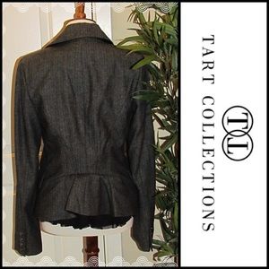 Tart Collections Herringbone Peplum Blazer